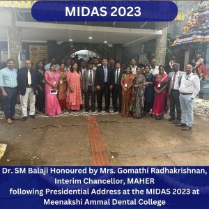 Dr. Sm Balaji Being Welcomed At Midas 2023 Festival