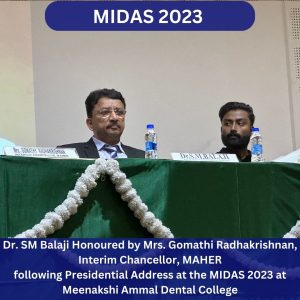 Dr. Sm Balaji At The Midas 2023 Festival Held At Meenakshi Ammal Dental College