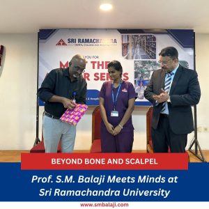 Diving Into The Depths Of Dentistry: Prof. S.m. Balaji'S Encounter At Sri Ramachandra University