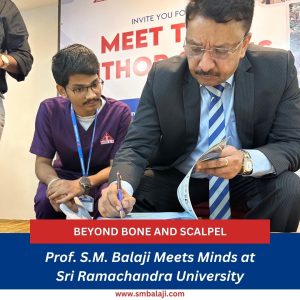 Diving Into The Depths Of Dentistry: Prof. S.m. Balaji'S Encounter At Sri Ramachandra Medical University