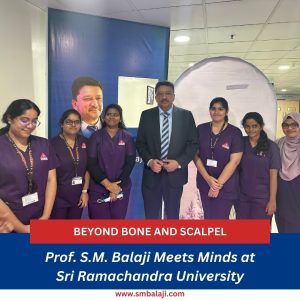 Diving Into The Depths Of Dentistry: Prof. S.m. Balaji'S Encounter At Sri Ramachandra University