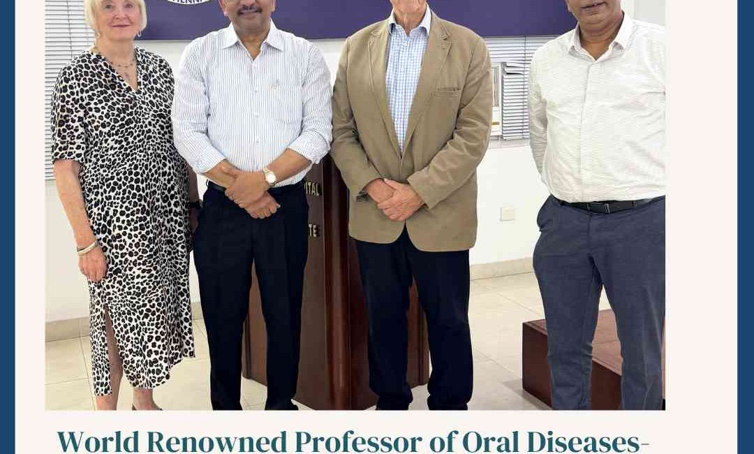 World Renowned Professor Of Oral Diseases- Prof. Stephen Challacombe'S Visit To Balaji Dental &Amp; Craniofacial Hospital